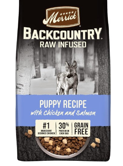 Merrick Backcountry Raw Infused Grain Free Puppy Food Recipe Freeze Dried Dog Food