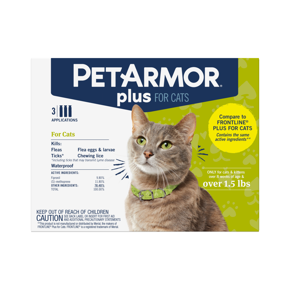 PetArmor Plus Flea & Tick Treatment for Cats over 1.5 lbs