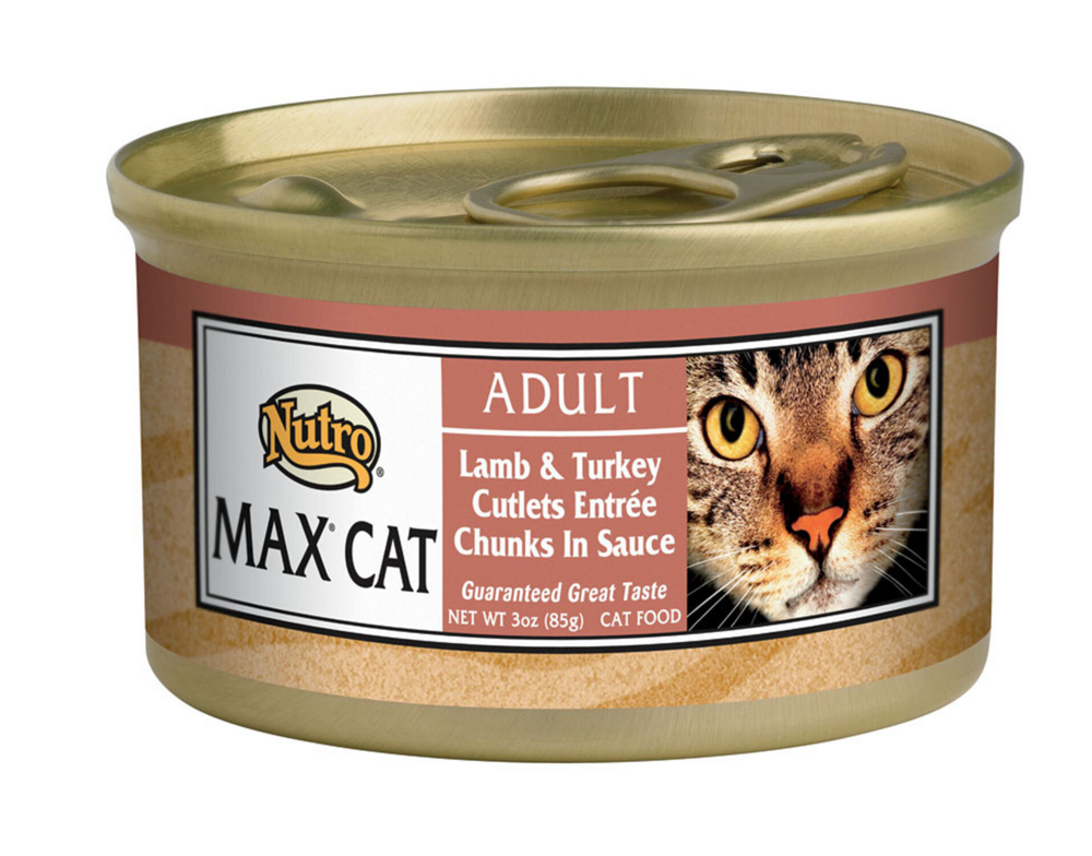 Nutro Max Cat Lamb and Turkey Cutlets Entree Canned Cat Food