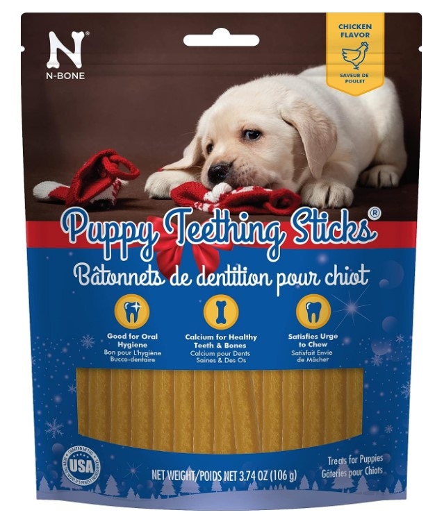 N-Bone Puppy Merryful Teething Holiday Sticks